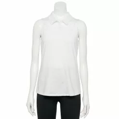 Women's Tek Gear® Sleeveless Golf Polo -Teks Gear Clothing Shop 5068427 Modern White