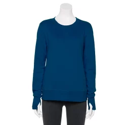 Petite Tek Gear® Ultrasoft Fleece Crewneck Sweatshirt -Teks Gear Clothing Shop 5146364 Blue Crayon