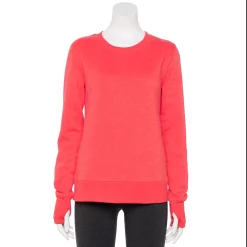 Petite Tek Gear® Ultrasoft Fleece Crewneck Sweatshirt -Teks Gear Clothing Shop 5146364 Destiny Coral