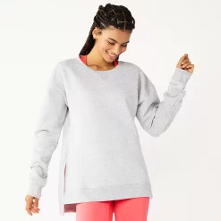 Petite Tek Gear® Ultrasoft Fleece Crewneck Sweatshirt -Teks Gear Clothing Shop 5146364 Metro Heather