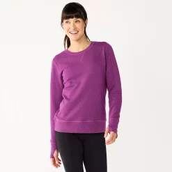 Petite Tek Gear® Ultrasoft Fleece Crewneck Sweatshirt -Teks Gear Clothing Shop 5146364 Ravishing Orchid