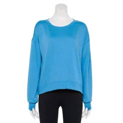 Women's Tek Gear® Stretch Fleece Crewneck Sweatshirt -Teks Gear Clothing Shop 5181941 Beyond Blue