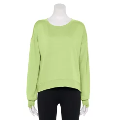Women's Tek Gear® Stretch Fleece Crewneck Sweatshirt -Teks Gear Clothing Shop 5181941 Green Romantica