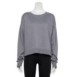 Women's Tek Gear® Stretch Fleece Crewneck Sweatshirt -Teks Gear Clothing Shop 5181941 Smokey Slate