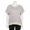 Plus Size Tek Gear® Stretch Fleece Tee -Teks Gear Clothing Shop 5197872 Gray Leopard