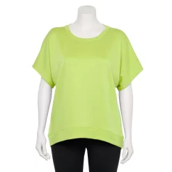 Plus Size Tek Gear® Stretch Fleece Tee -Teks Gear Clothing Shop 5197872 Green Romantica