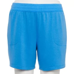 Plus Size Tek Gear® Stretch Fleece Shorts -Teks Gear Clothing Shop 5197932 Beyond Blue
