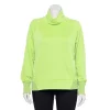 Plus Size Tek Gear® Stretch Fleece Funnel Neck Top -Teks Gear Clothing Shop 5198043 Green Romantica