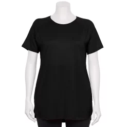 Plus Size Tek Gear® High Slit Tunic Tee -Teks Gear Clothing Shop 5227026 Black