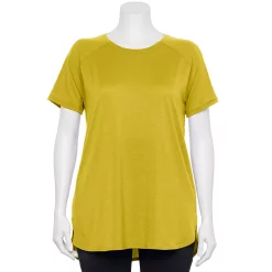 Plus Size Tek Gear® High Slit Tunic Tee -Teks Gear Clothing Shop 5227026 Lime Verbena
