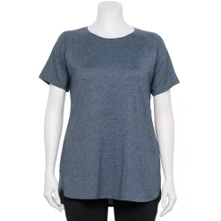 Plus Size Tek Gear® High Slit Tunic Tee -Teks Gear Clothing Shop 5227026 Navy Romance