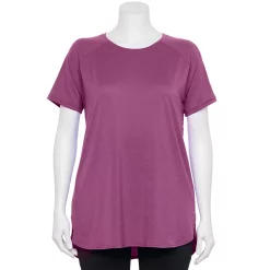 Plus Size Tek Gear® High Slit Tunic Tee -Teks Gear Clothing Shop 5227026 Ravishing Orchid