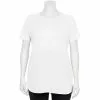 Plus Size Tek Gear® High Slit Tunic Tee -Teks Gear Clothing Shop 5227026 White