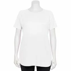 Plus Size Tek GearĀ® High Slit Tunic Tee
