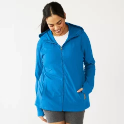 Plus Size Tek Gear® Essential Hooded Jacket -Teks Gear Clothing Shop 5227131 Beyond Blue