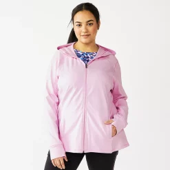 Plus Size Tek Gear® Essential Hooded Jacket -Teks Gear Clothing Shop 5227131 Daydream Purple