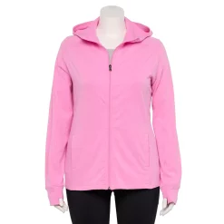 Plus Size Tek Gear® Essential Hooded Jacket -Teks Gear Clothing Shop 5227131 Pink Trillion