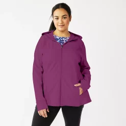 Plus Size Tek Gear® Essential Hooded Jacket -Teks Gear Clothing Shop 5227131 Ravishing Orchid