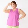 Plus Size Tek Gear® Racerback Tank -Teks Gear Clothing Shop 5227178 Luminous Pink