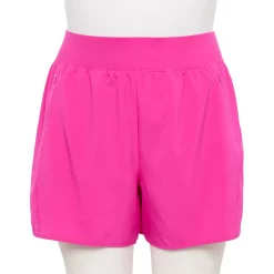 Plus Size Tek Gear® Multi-Purpose Workout Shorts -Teks Gear Clothing Shop 5231280 Fuchsia Cashmere