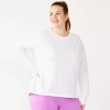 Plus Size Tek Gear® Mesh Crewneck Tee -Teks Gear Clothing Shop 5231871 White