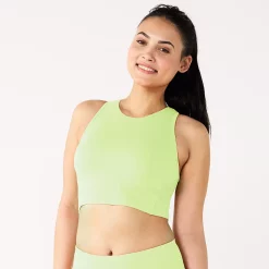 Tek Gear® Essential Low-Impact Longline Sports Bra -Teks Gear Clothing Shop 5232451 Brisk Mint