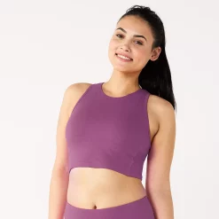 Tek Gear® Essential Low-Impact Longline Sports Bra -Teks Gear Clothing Shop 5232451 Ravishing Orchid