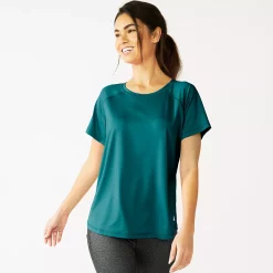 Women's Tek Gear® Core Crewneck Tee 20 Women's Tek Gear® Core Crewneck Tee -Teks Gear Clothing Shop 5232488 Night Life Teal