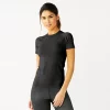 Women's Tek Gear® Seamless Short Sleeve Tee -Teks Gear Clothing Shop 5232491 Black