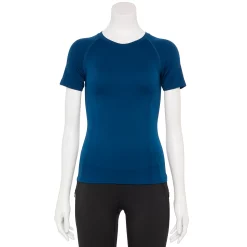 Women's Tek Gear® Seamless Short Sleeve Tee -Teks Gear Clothing Shop 5232491 Blue Crayon