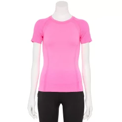 Women's Tek Gear® Seamless Short Sleeve Tee -Teks Gear Clothing Shop 5232491 Pink Boom