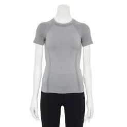 Women's Tek Gear® Seamless Short Sleeve Tee -Teks Gear Clothing Shop 5232491 Smokey Slate