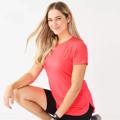 Women's Tek Gear® High Slit Tunic Tee -Teks Gear Clothing Shop 5232496 Fanatic Pink