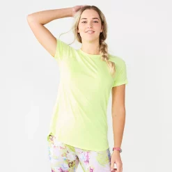 Women's Tek Gear® High Slit Tunic Tee -Teks Gear Clothing Shop 5232496 Real Lemon