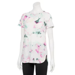 Women's Tek Gear® High Slit Tunic Tee -Teks Gear Clothing Shop 5232496 Teal Swirled