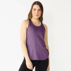 Women's Tek Gear® Racerback Tank -Teks Gear Clothing Shop 5232771 Grape Grenache
