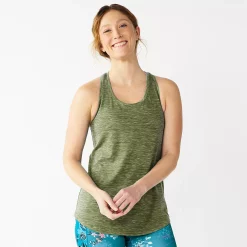 Women's Tek Gear® Racerback Tank -Teks Gear Clothing Shop 5232771 Pesto Olve