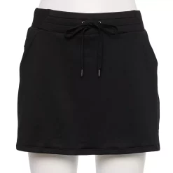 Women's Tek Gear® Weekend French Terry Skort -Teks Gear Clothing Shop 5234072 Black