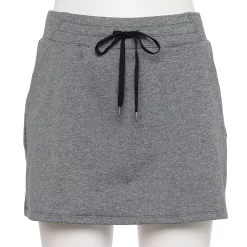Women's Tek Gear® Weekend French Terry Skort -Teks Gear Clothing Shop 5234072 Charcoal