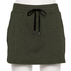 Women's Tek Gear® Weekend French Terry Skort -Teks Gear Clothing Shop 5234072 Esta Olive
