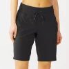Women's Tek Gear® Essential Bermuda Shorts 2 Women's Tek Gear® Essential Bermuda Shorts -Teks Gear Clothing Shop 5234540 Black