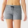 Women's Tek Gear® Weekend French Terry Shorts -Teks Gear Clothing Shop 5234595 Charcoal