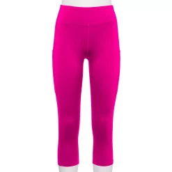 Women's Tek Gear® Core High-Waisted Capri Leggings -Teks Gear Clothing Shop 5234821 Fuchsia