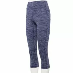 Women's Tek Gear® Core High-Waisted Capri Leggings -Teks Gear Clothing Shop 5234821 Navy Spacedye