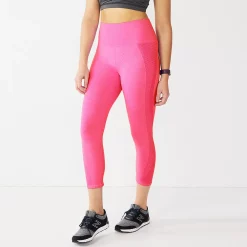 Women's Tek Gear® Seamless Capri Leggings -Teks Gear Clothing Shop 5234831 Pink Boom