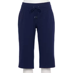 Petite Tek Gear® Essential Workout Skimmer Capris 9 Petite Tek Gear® Essential Workout Skimmer Capris -Teks Gear Clothing Shop 5236776 Navy Romance