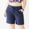 Plus Size Tek Gear® Essential Bermuda Shorts -Teks Gear Clothing Shop 5242807 Navy Romance
