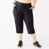 Plus Size Tek Gear® Essential Straight-Leg Capris -Teks Gear Clothing Shop 5242843 Black
