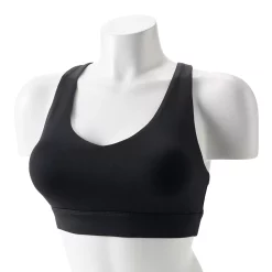 Tek Gear® Core Medium-Impact V-Neck Sports Bra -Teks Gear Clothing Shop 5256799 Black