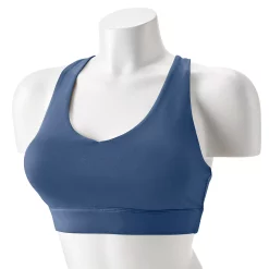 Tek Gear® Core Medium-Impact V-Neck Sports Bra -Teks Gear Clothing Shop 5256799 Finley Blue